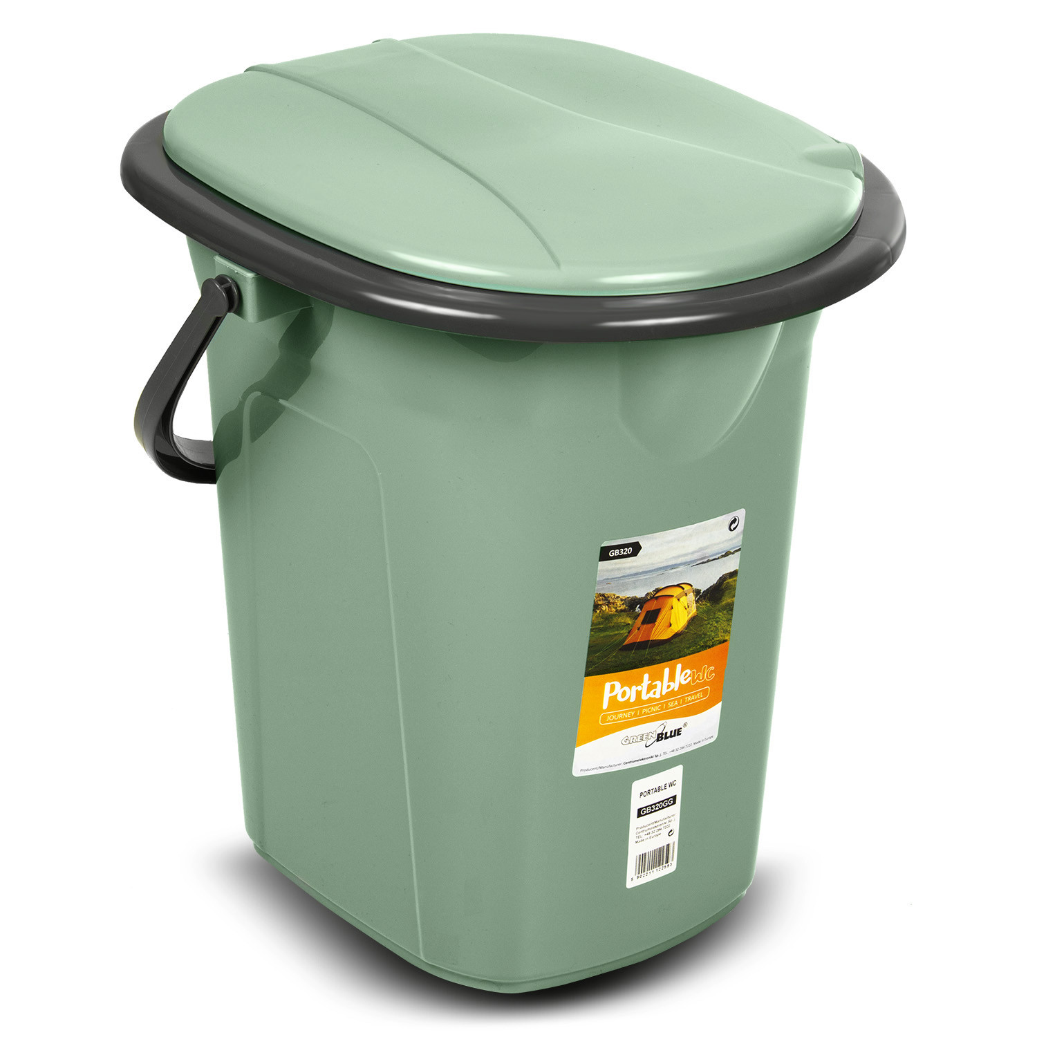 CEN-74279--Wysokiej jakość toaleta przenośna marki GreenBlue przeznaczona jest do miejsc bez stacjonarnej kanalizacji, takich jak działka, kemping.Dzięki kompaktowym rozmiarom i niewielkiej wadze toaletę można również zabrać na wycieczkę lub dłuższy spacer.Wiad