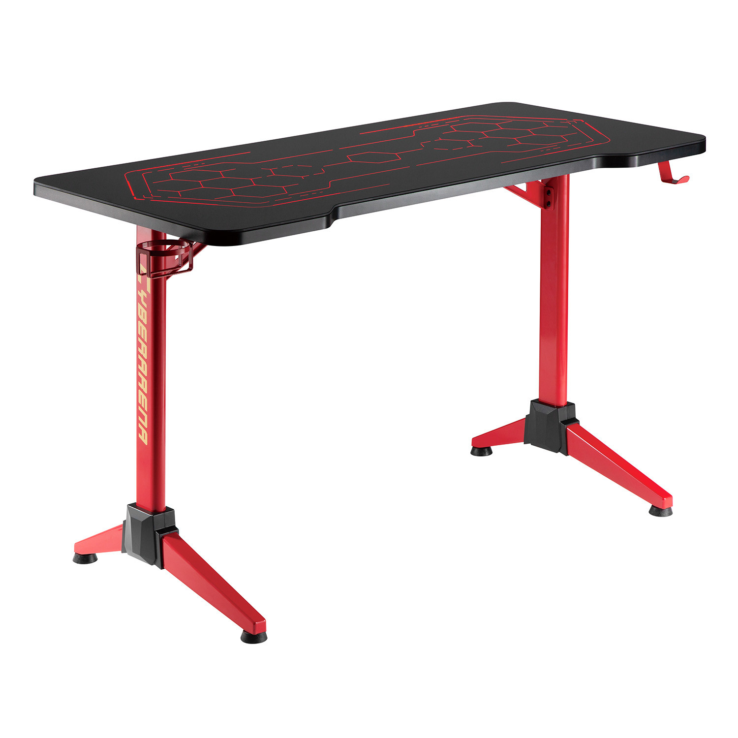 CEN-74670--Nano RS163Wysokiej jakości biurko gamingowe o ergonomicznej konstrukcji zapewniającej najlepsze wrażenia w grach. Nasze biurko jest doskonałym wyborem dla graczy, którzy szukają czegoś więcej niż zwykłego biurka komputerowego.Wysoka jakość i wygodaDu