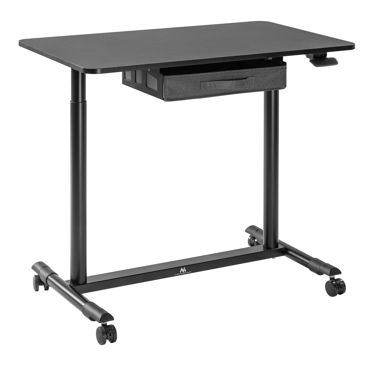 CEN-74681--Ergonomiczne, kompaktowe biurko odpowiednie do pracy siedzącej i stojącej. Dzięki blatowi o powierzchni 91,5x56 cm biurko może być stosowane uniwersalnie. Duża powierzchnia robocza zapewnia wystarczającą ilość miejsca np. na laptopa lub monitor, komp