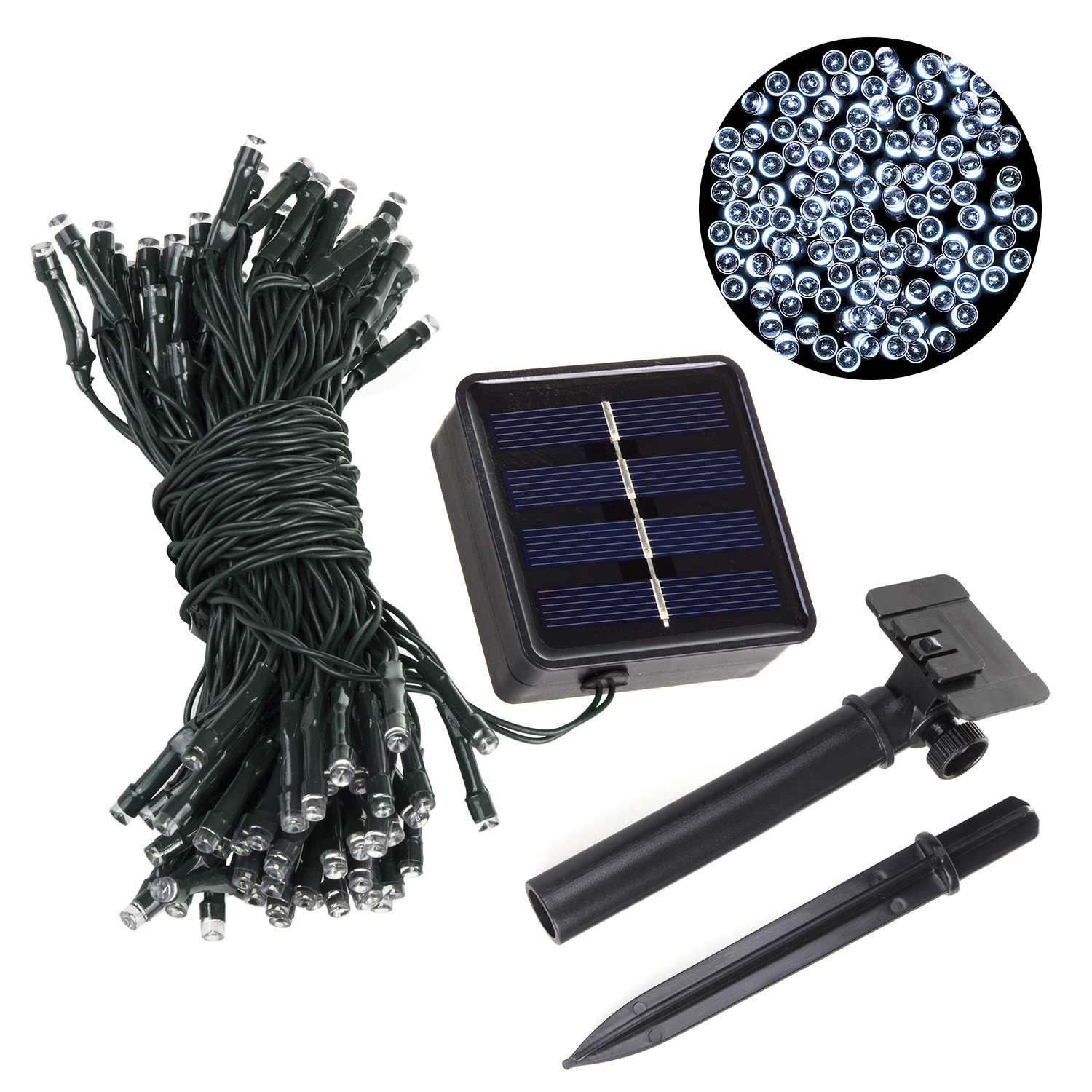 CEN-74782--Niezwykle efektowne lampki solarne MCE411 zasilane energią słoneczną, stanowią tanie, niezawodne, efektywne oraz przyjazne dla środowiska naturalnego dekoracyjne oświetlenie. Nadają się do dekoracji wnętrz i na zewnątrz.Świetnie sprawdzą się do ozdab