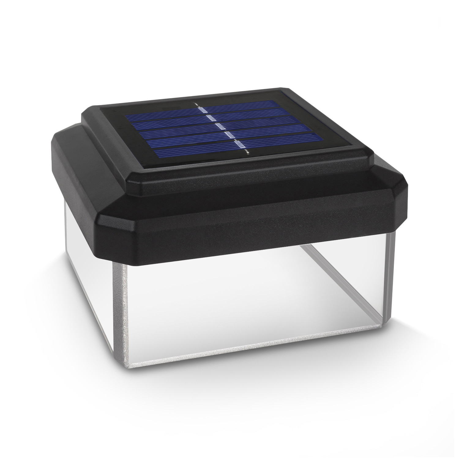 CEN-76090--Solidna nakładka solarna to doskonała dekoracja i jednocześnie źródło oświetlenia ogrodu, ścieżki lub schodów.Nakładka pobiera energię słoneczną ładując wbudowany akumulatorek.Czasy ładowania i pracy zależą od sezonu i położenia. Większa ekspozycja n