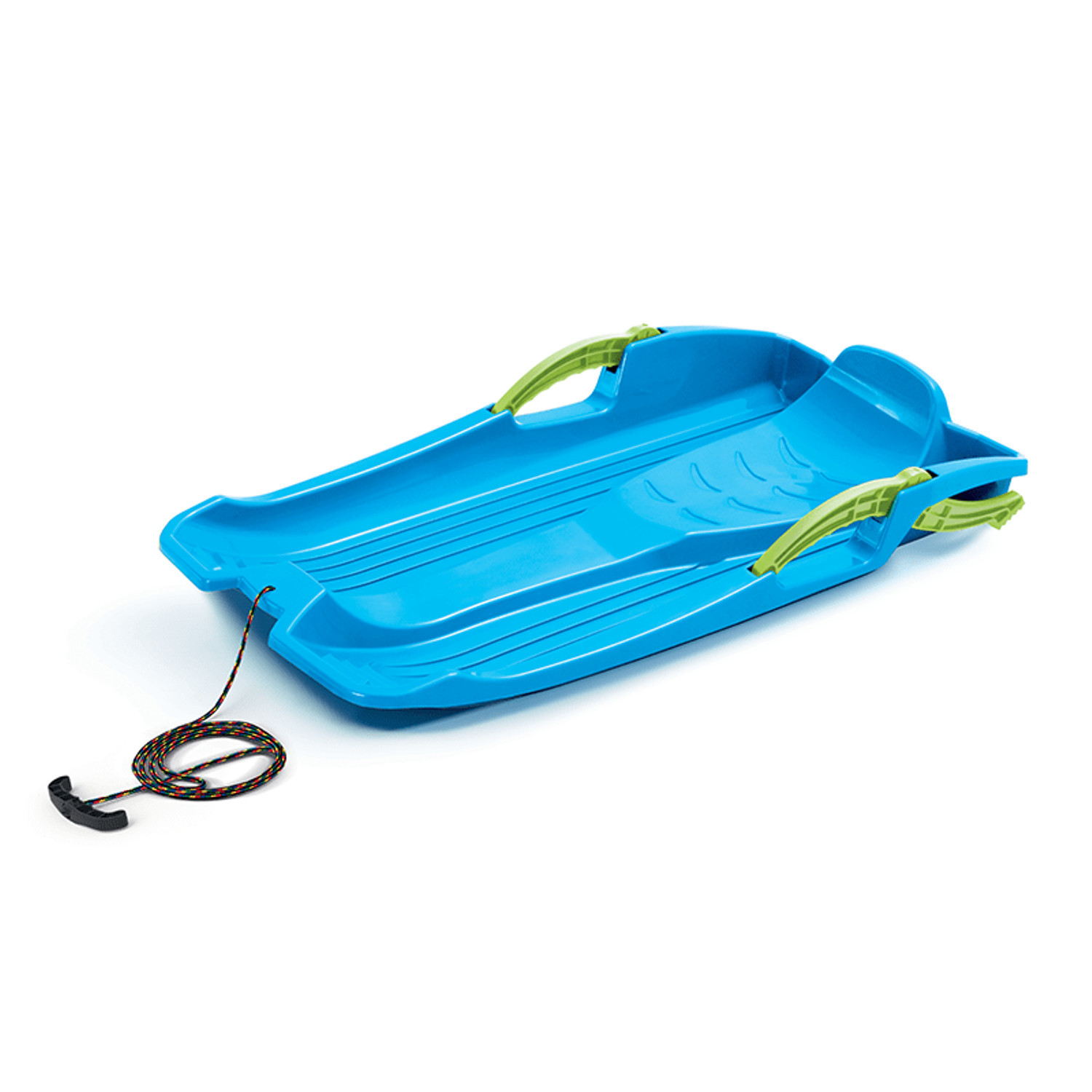 CEN-80090--Niewielkie sanki o świetnych właściwościach jezdnych. Hamulce pozwalają w prosty sposób kontrolować tor jazdy. Sanki wykonane są z wytrzymałego materiału odpornego na niskie temperatury. Wyposażone są w linkę do ciągnięcia.Sanki zostały wyprodukowane