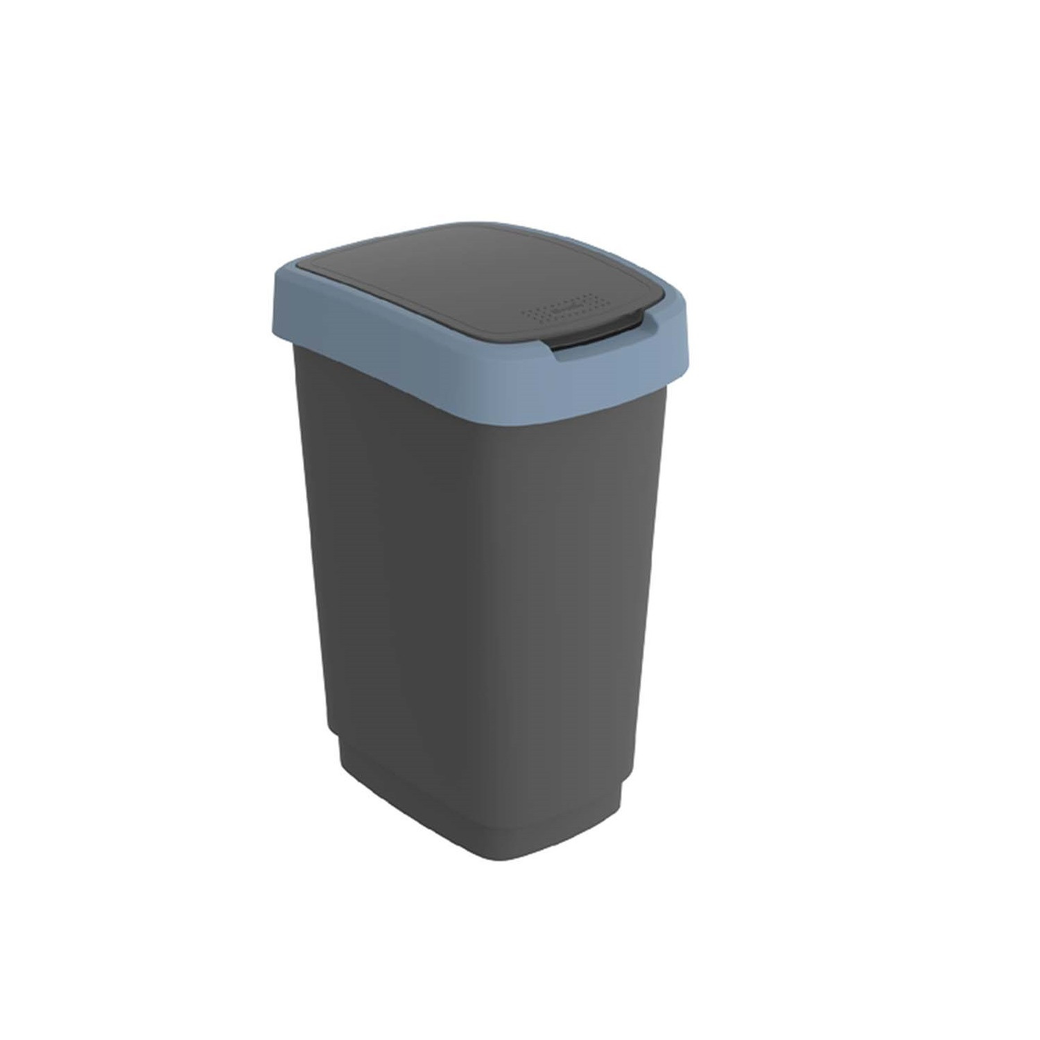 CEN-80796--Jeżeli interesuje Cię duży i ergonomiczny kosz na śmieci do zastosowań domowych, to model z serii TWIST o pojemności 50 l całkowicie spełni Twoje oczekiwania. TWIST to sztandarowy model kosza na śmieci marki Rotho, cechujący się dużą pojemnością i fu