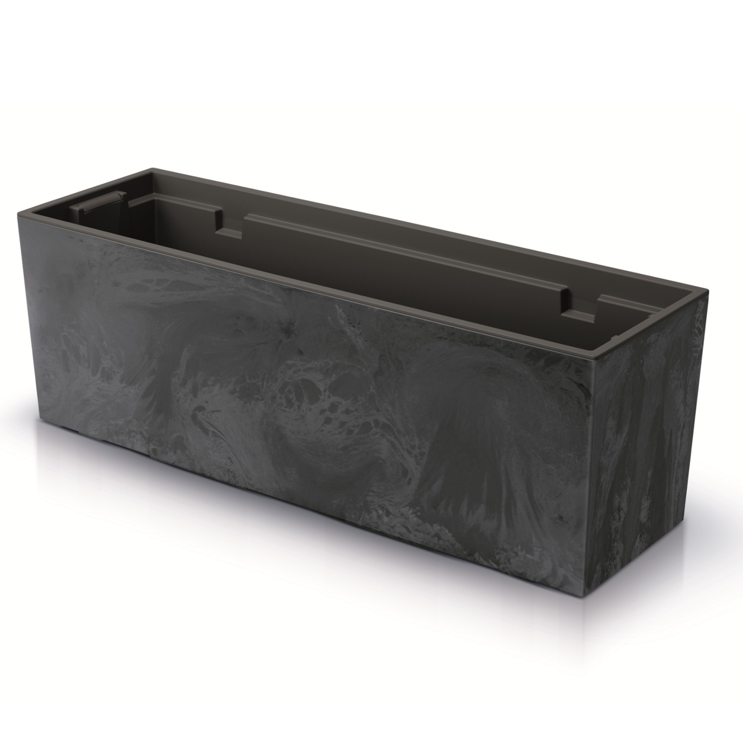 CEN-81334--Doniczka URBI CASE BETON EFFECT - antracytowy