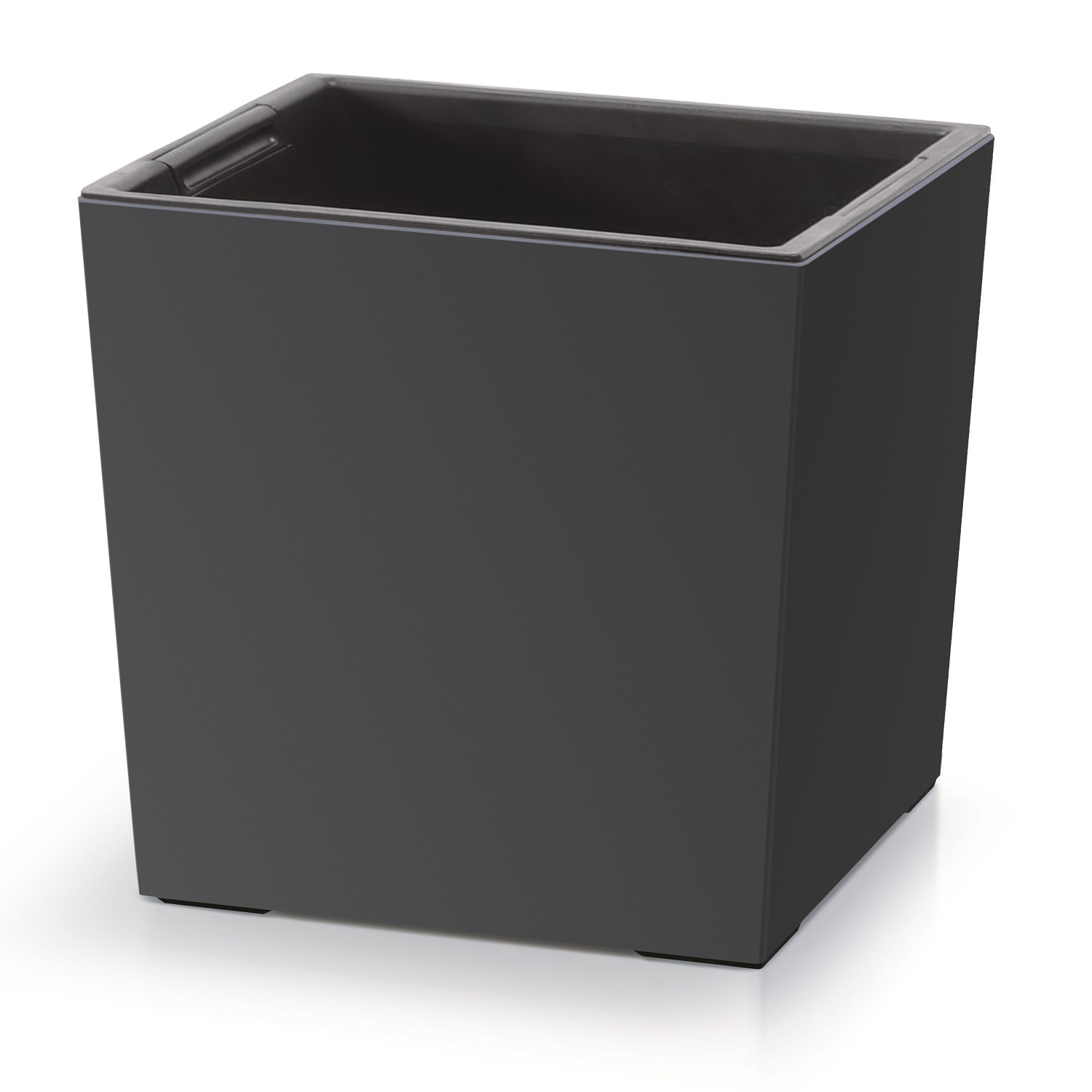 CEN-81361--Doniczka URBI SQUARE LOW - antracytowy