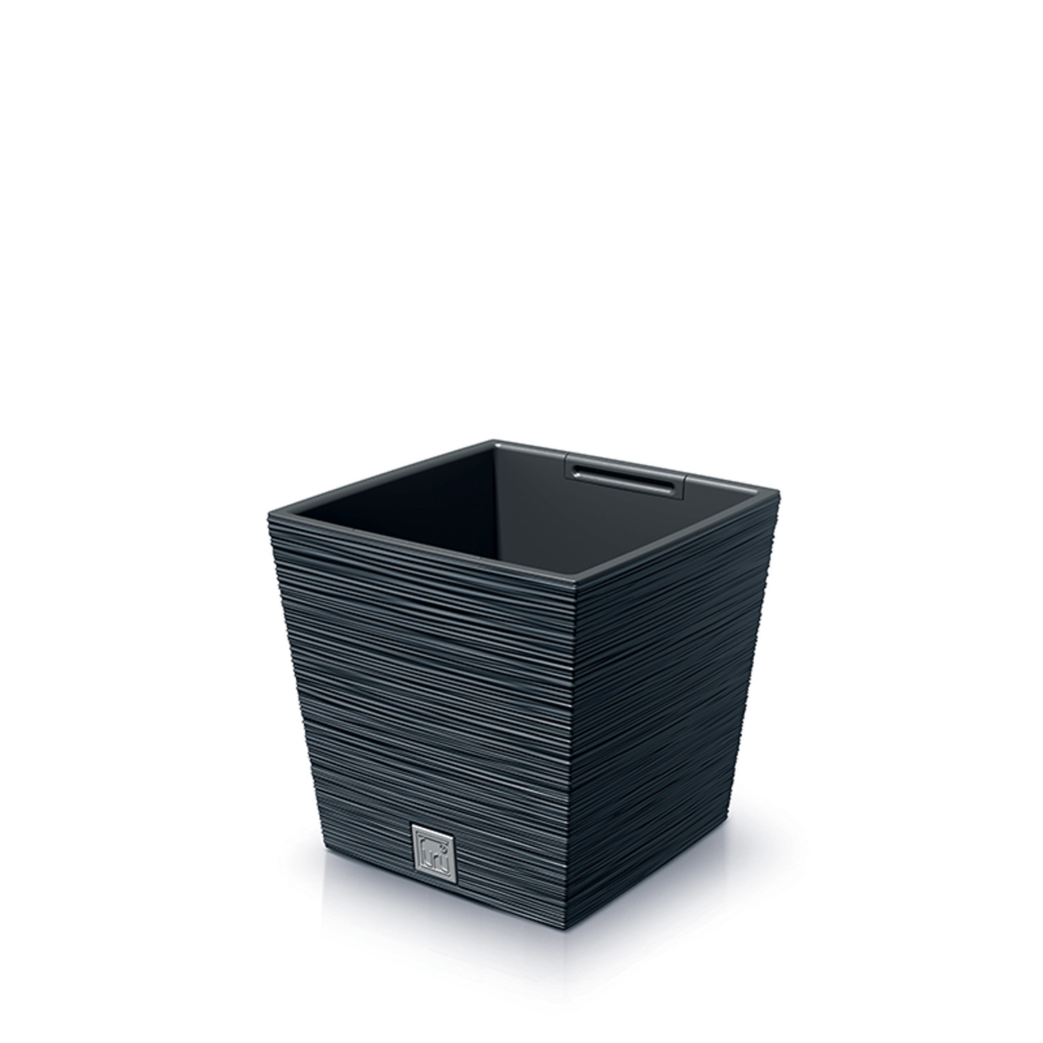 CEN-81380--Doniczka FURU SQUARE LOW - antracytowy