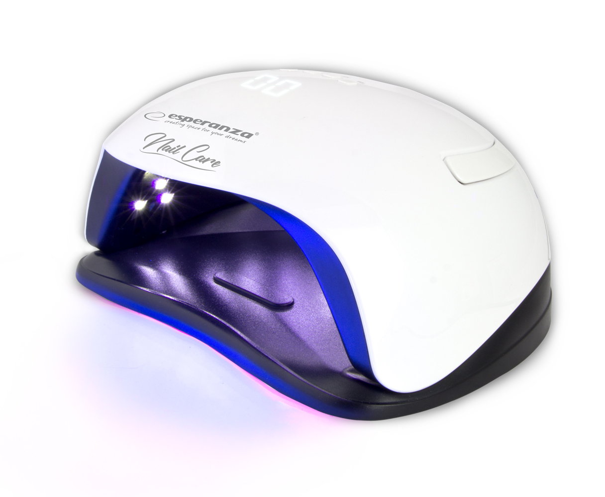 ESP-EBN005--Dzięki profesjonalnej lampie UV ESPERANZA AMETHYST możesz zapomnieć o częstych wizytach w salonach kosmetycznych i drogich zabiegach manicure. Za jej pomocą zrobisz to szybciej, taniej i dokładnie tak jak chcesz. R&amp;oacute;wnomiernie utwardza 