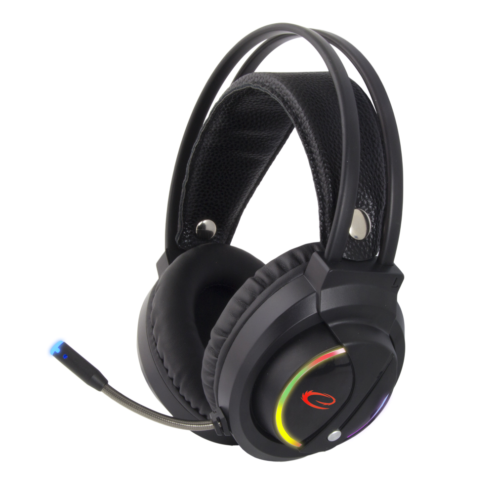 ESP-EGH470--Klasyczne, podświetlane słuchawki stereofoniczne dla graczy z wysokiej jakości mikrofonem i płynną regulacją głośności. Elastyczny pałąk nagłowny posiada obustronną regulację długości dzięki czemu idealnie dopasowuje się do kształtu głowy. Duże podus