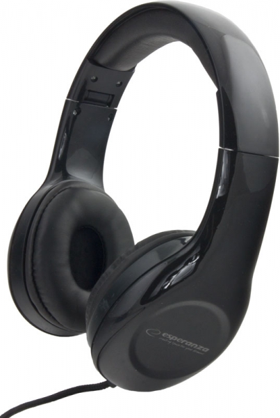 ESP-EH138K--Wysokiej jakości klasyczne słuchawki stereofoniczne z płynną regulacją głośności. Pałąk nagłowny został wyłożony miękką pianką. Posiada obustronną regulację długości, dzieki czemu idelanie dopasowuje się do kształtu głowy. Poduszki uszne wyścielone t