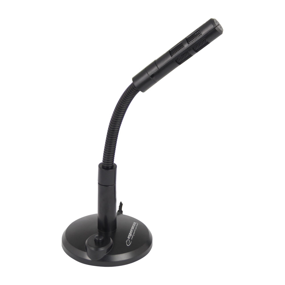 ESP-EH223--Mikrofon Esperanza SONIC jest urządzeniem dedykowanym do komputer&amp;oacute;w stacjonarnych i przenośnych. Posiada uniwersalne złącze mini jack, dzięki czemu może zostać podłączony do rozmaitych urządzeń posiadających slot zewnętrzny 3,5 mm oraz