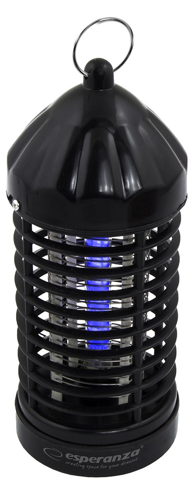 ESP-EHQ005--Lampa owadob&amp;oacute;jcza Esperanza TERMINATOR bardzo skutecznie przyciąga owady, takie jak muchy, ćmy, komary i inne insekty latające, by następnie je sprawnie wyeliminować.W urządzeniu nie są stosowane żadne środki chemiczne ani aerozole. Ni