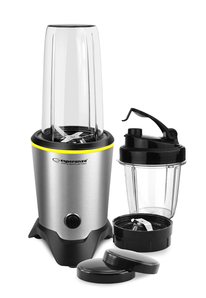 ESP-EKM028--NutriBlender Esperanza NUTRI MASTER wyposażony jest w mocny i trwały silnik, dzięki czemu może wydobyć składniki odżywcze głęboko ukryte w nasionach, ziarnach, orzechach, owocach, warzywach i innych pokarmach. Doskonale sprawdza się nie tylko w przyg