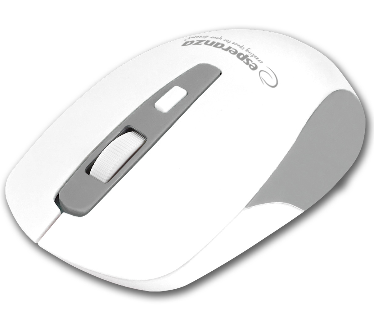 ESP-EM130W--Bezprzewodowa mysz optyczna pracująca w technologii Bluetooth.Posiada 4 przyciski. Dzięki ergonomicznemu kształtowi idealnie leży w dłoni, nie powoduje zmęczenia w czasie pracy.Wsp&amp;oacute;łpracuje zar&amp;oacute;wno z notebookami jak i ko