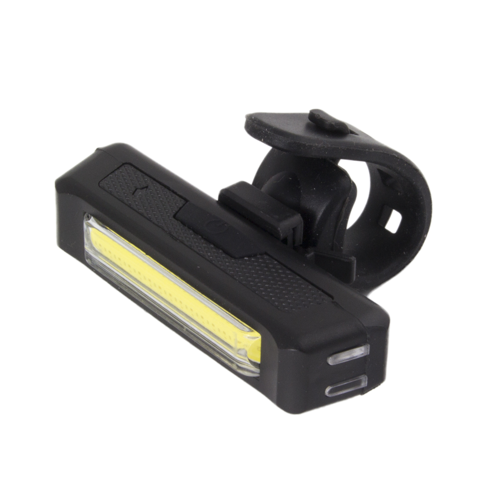 ESP-EOT020--Lampka rowerowa przednia USB Esperanza ELNATH posiada mocną białą diodę LED typu COB, emitującą silne światło o strumieniu 100 lumen&amp;oacute;w. Dzięki niej, po zmroku droga przed Tobą będzie bardzo dobrze oświetlona, a Ty będziesz widoczny dla