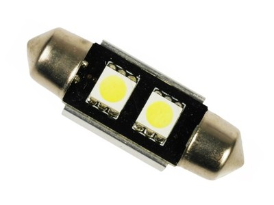 4522--4522 Żar&amp;oacute;wka Festoon 36 CanbusBiały led 2 szt. 5050smdDługość: 36mmUżycie: m.in.: do podświetlenia tablicy rej.Pakowane: 2szt./ blisterCertyfikat CE