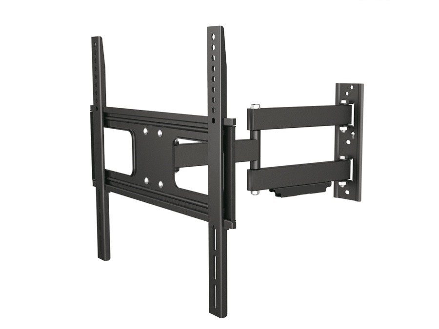 CEN-38365--Opis produktu:Profesjonalnie wykonany, regulowany uchwyt ścienny MC-647 do telewizorów LCD i monitorów o wielkości: 33 - 55" oraz wadze nie przekraczającej 50kg. Uchwyt regulowany zarówno w  poziomie jak i w pionie.Ramię do montażu telewizora na