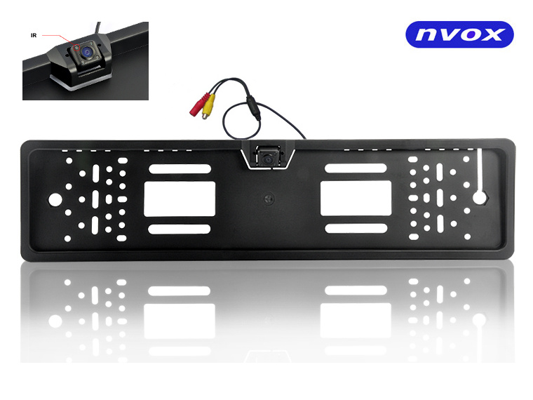NVOX RC5062D--- niewidoczna kamera cofania wbudowana w ramkę tablicy rejestracyjnej- funkcja odbicia lustrzanego&amp;bull; zaawansowany przetwornik obrazu CMOS COLOR II&amp;bull; kąt widzenia ok. 170 stopni&amp;bull; czułość 0-0,5 luksa&amp;bull; r