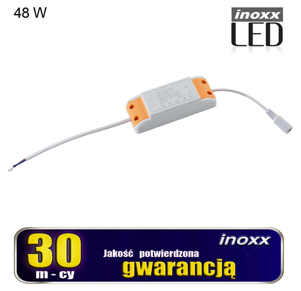 INOXX PAN POWER AD48W FS--nowoczesny zasilacz ledowy do paneli typu slim do zabudowy podtynkowej lub natynkowejdyskretny i lekki, idealnie chowa się za obudową panela,bardzo łatwy montaż i podłączenie (zasilacz i okablowanie na wtyk do panela)współpracuje z czujnikami ruchu -