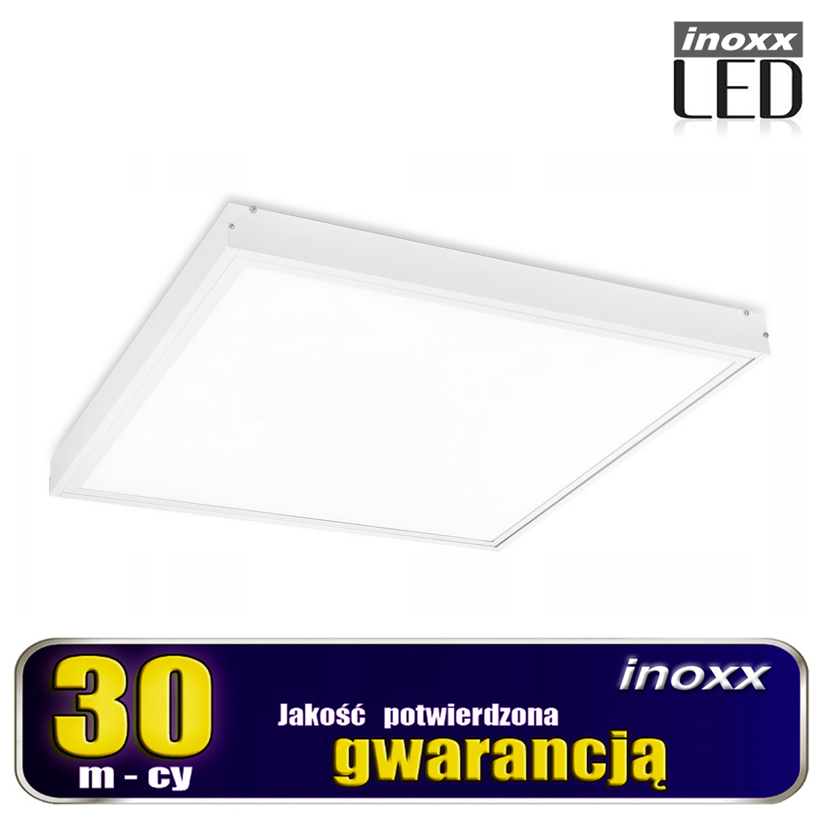 INOXX PAN36W60 4000K FS + INOXX PAN-PLF-60 FS--panel lednowoczesny panel ledowy typu slim w białej ramce, do zabudowy podtynkowejrównomiernie rozprasza światło na całej powierzchni (brak ciemnych punktów i widocznych diod)bardzo łatwy montaż i podłączenie (zasilacz i okablowanie na wtyk w zestawi