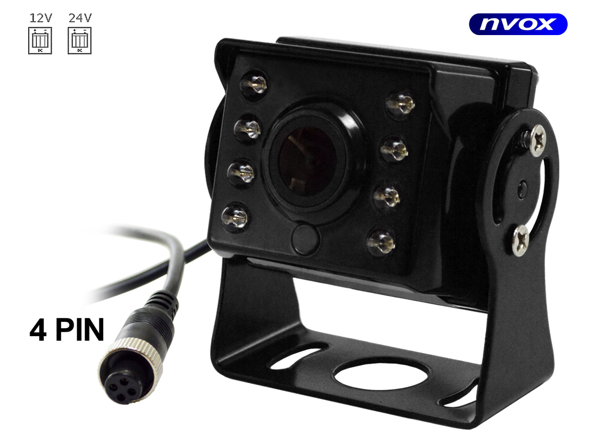 NVOX CMA58--- AHD nowa technologia, łącząca zalety transmisji analogowej z transmisją w jakości IP - HD 720p oraz FullHD 1080p- wysoko sprawny przetwornik CCD SONY zapewnia najwyższą jakość obrazu- odporna na warunki atmosferyczne, wodoszczelna- podłączenie 4PIN