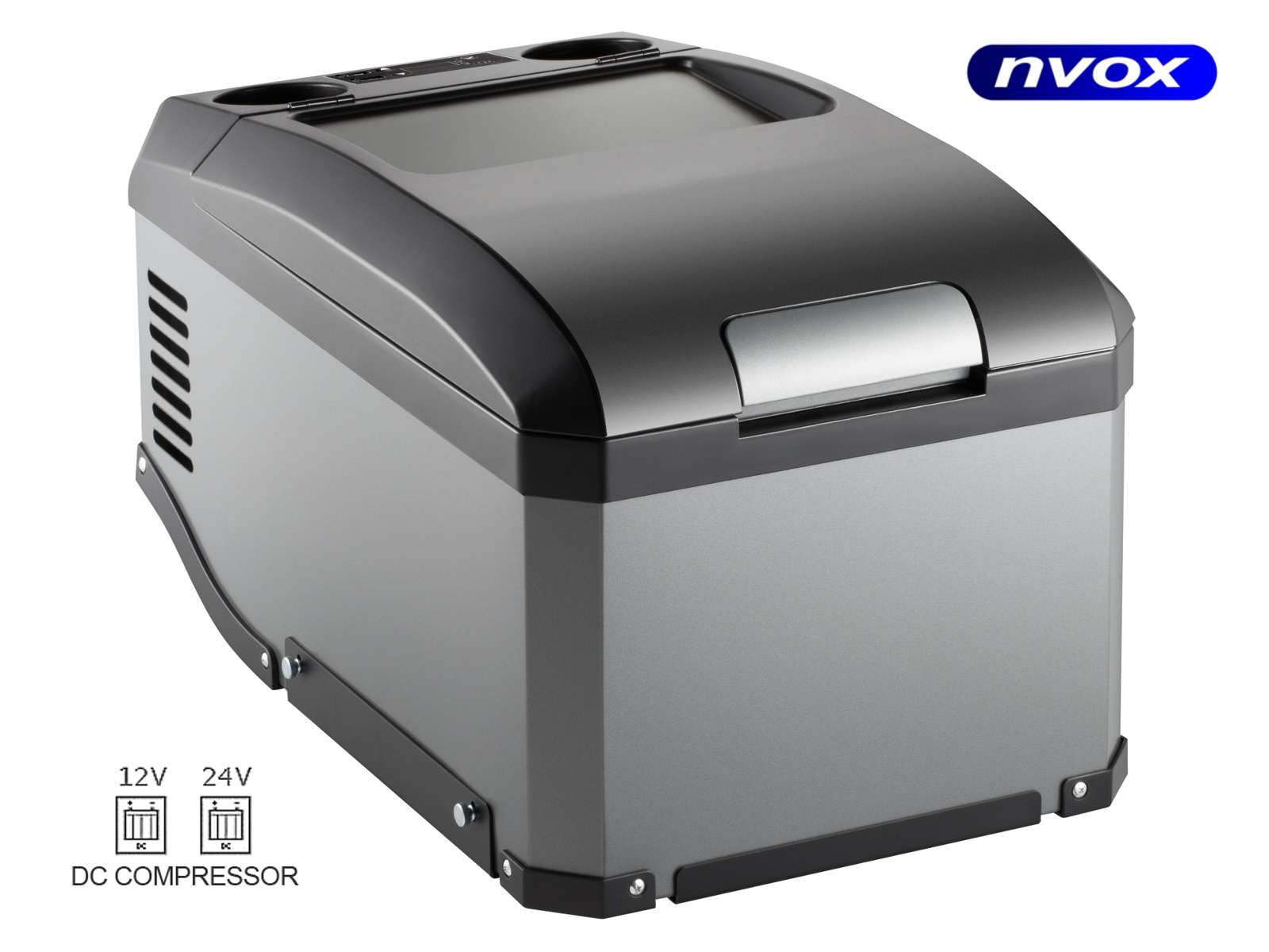 NVOX K30S--- ok. 6-krotnie wyższa wydajność, niż w chłodziarkach termoelektrycznych przy 2-krotnie niższym hałasie i poborze mocy- małe wymiary oraz wąska konstrukcja pozwalają zamontować lodówkę między siedzeniami- wbudowany niezawodny markowy kompresor DC z f