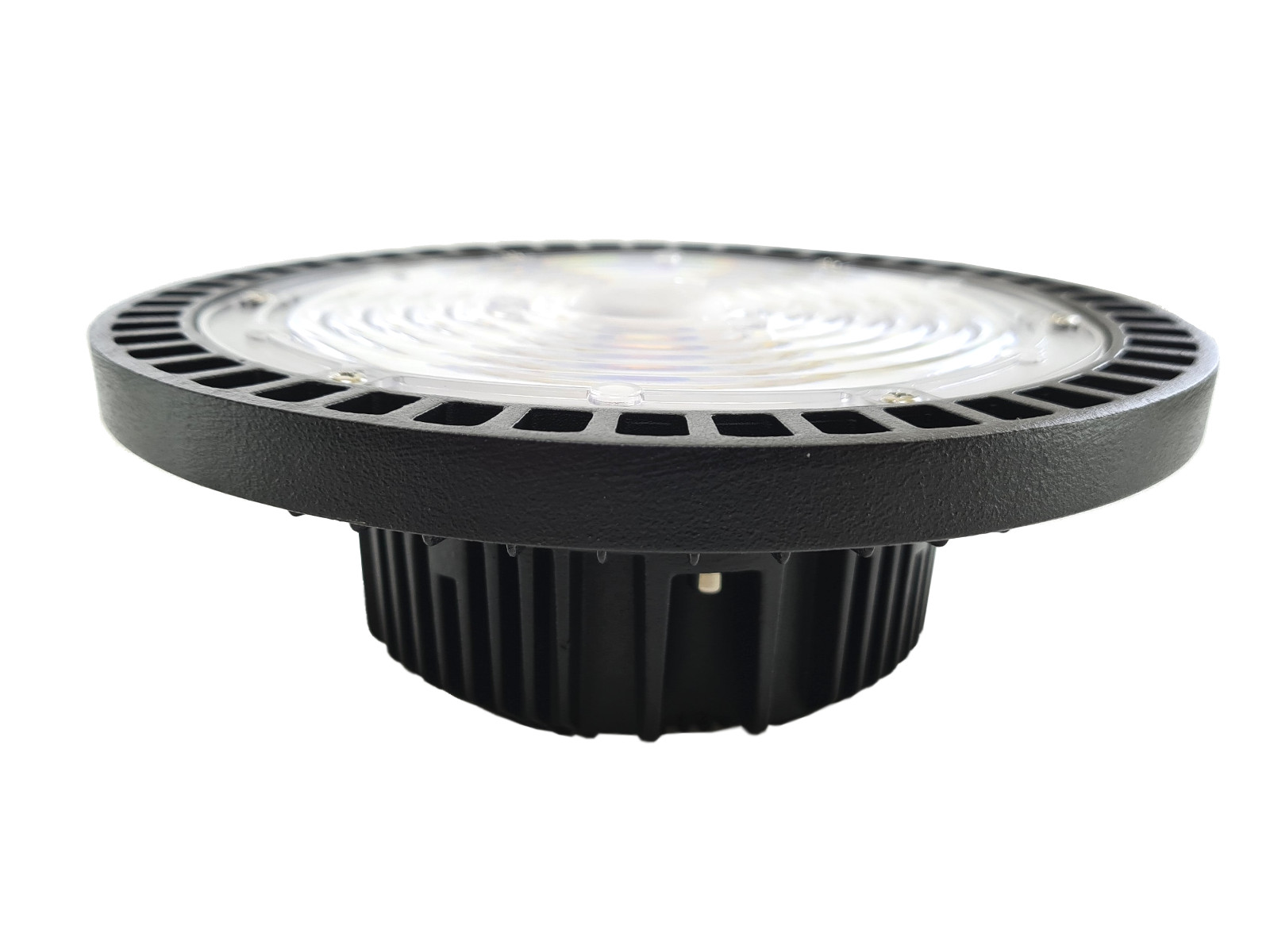 INOXX HB FG UFO 100W 4000K FS--lampa przemysłowa LED z 120.nowoczesnymi wysokowydajnymi diodami SMD3030bardzo solidna, masywna i wytrzymała, odporna na uszkodzenia dzięki grubej metalowej obudowielampa jest zabezpieczona od wilgoci i pyłów, klasa szczelności IP65 bardzo wydajna la