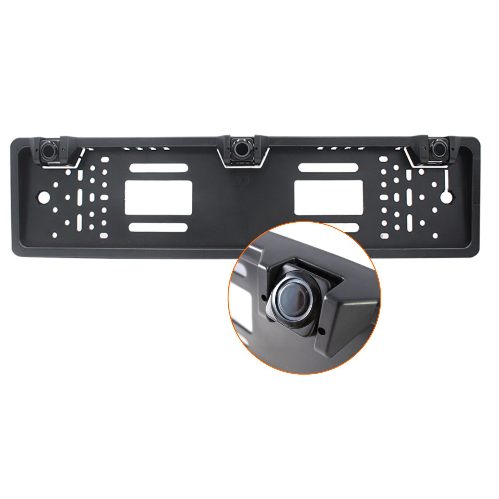 NVOX ATS 069--Czujniki parkowania cofania wbudowane w ramkę tablicy rejestracyjnej ATS 069 z 3 sensorami oraz z buzzeremSystem wyposażony jest w Buzzer (brzęczyk), który emituje powtarzalny sygnał z narastającą częstotliwością wraz ze zbliżaniem się do przeszkody,