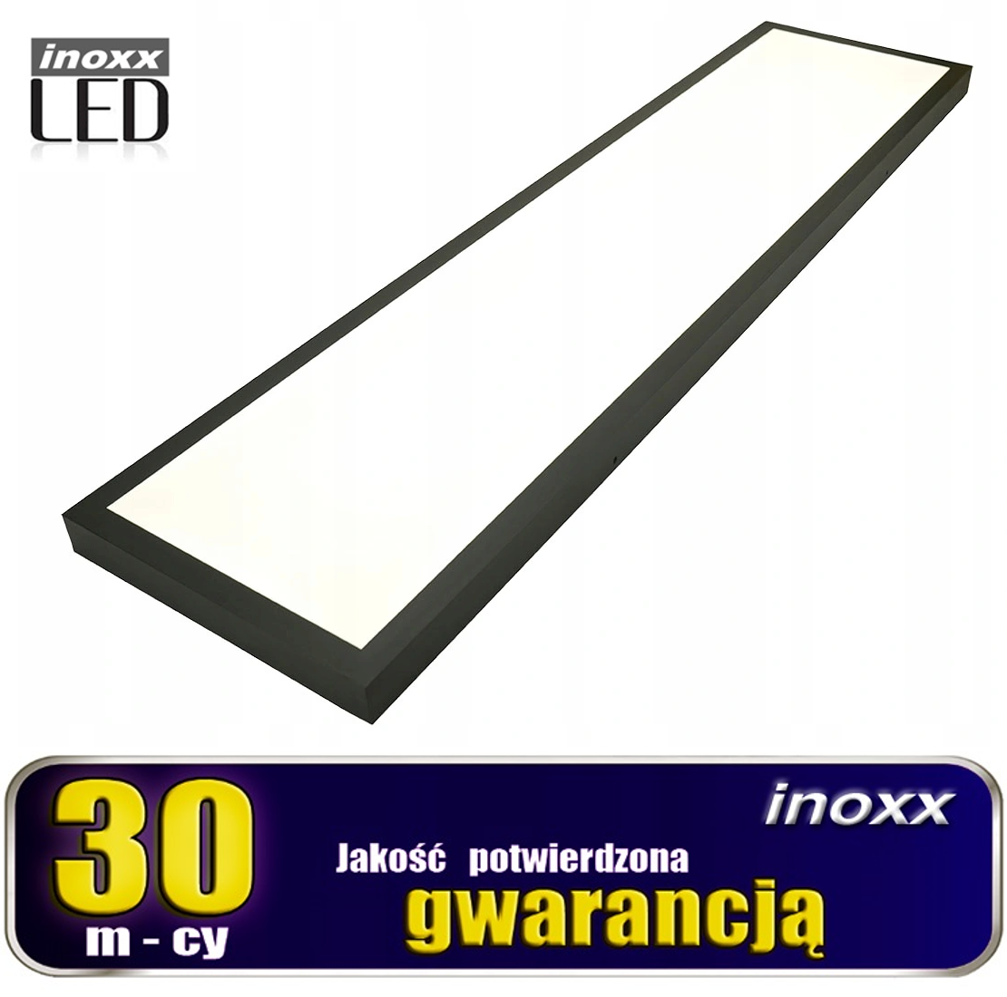 INOXX PAN60W120/30 6000K FS + INOXX PAN-PLF-120/30--panel led nowoczesny panel ledowy typu slim w białej ramce, do zabudowy podtynkowejrównomiernie rozprasza światło na całej powierzchni (brak ciemnych punktów i widocznych diod) bardzo łatwy montaż i podłączenie (zasilacz i okablowanie na wtyk w zesta