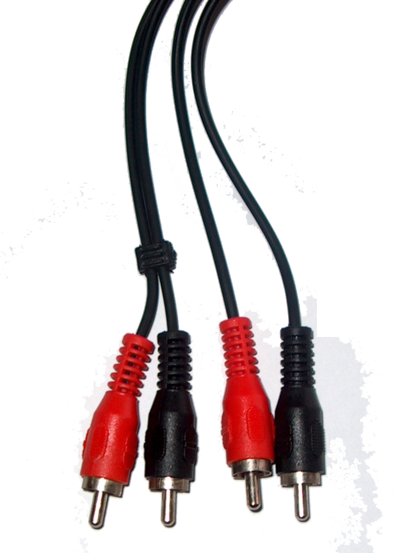 LEC-KPO2610-10--Kabel połączeniowy 2xRCA-2xRCA, standard, czarnyDługość: 10mMin. zam&amp;oacute;wienie: 10szt.
