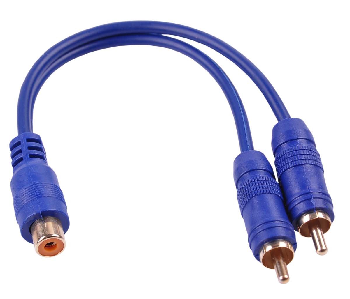 LEC-KPO2616--Kabel połaczeniowy gniazdo RCA - 2x RCA, rozgałeziacz, wtyki plastikowe, końc&amp;oacute;wki pozłacane Długość: 20cm Min. zam&amp;oacute;wienie: 10szt.