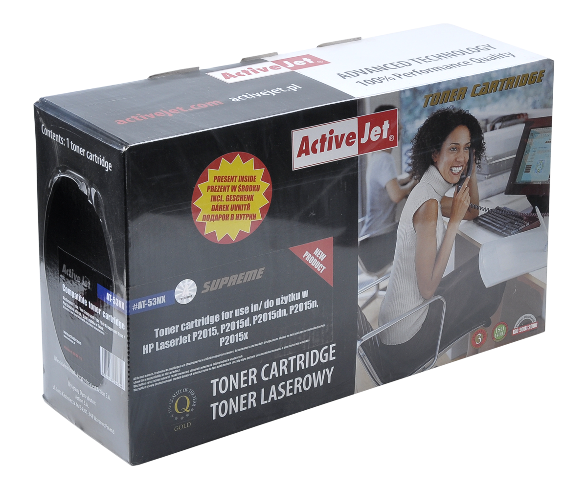 LEC-ACJ-AT-53NX--Kod OEM: HP Q7553X (53X), Canon CRG-715HPasuje do drukarek: LaserJet P2010, P2014, P2014n, P2015, P2015d, P2015dn, P2015n, P2015x, M2727mfp. Canon i-SENSYS LBP3310, LBP3370Wydajność: 7900 stron A4 przy 5% pokryciu stronyTechnologia wytworzenia: Produ