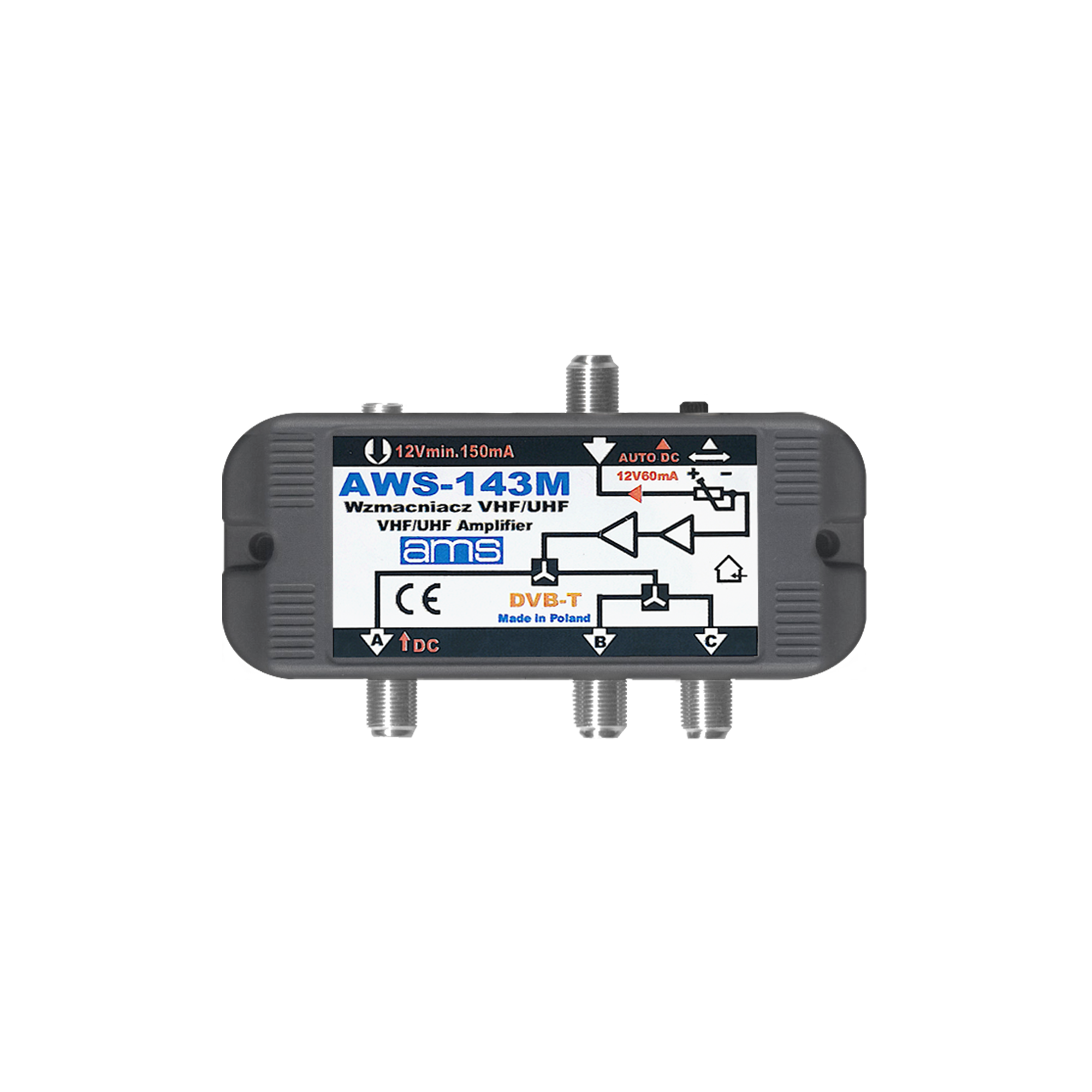LEC-ANT0215--Wejścia/wyjścia: 1/3Szumy własne: 3 dBZłącza typu F: 75 OhmZakres częstotliwości: 47 - 862 MHzWzmocnienie narastające: 17/20 dB ?1,5 Maksymalny poziom wyjściowy: 2 kTV - 103 dB?VTłumienie niedopasowania: &amp;gt;= 10 dBZakres regulacji wzmocnieni