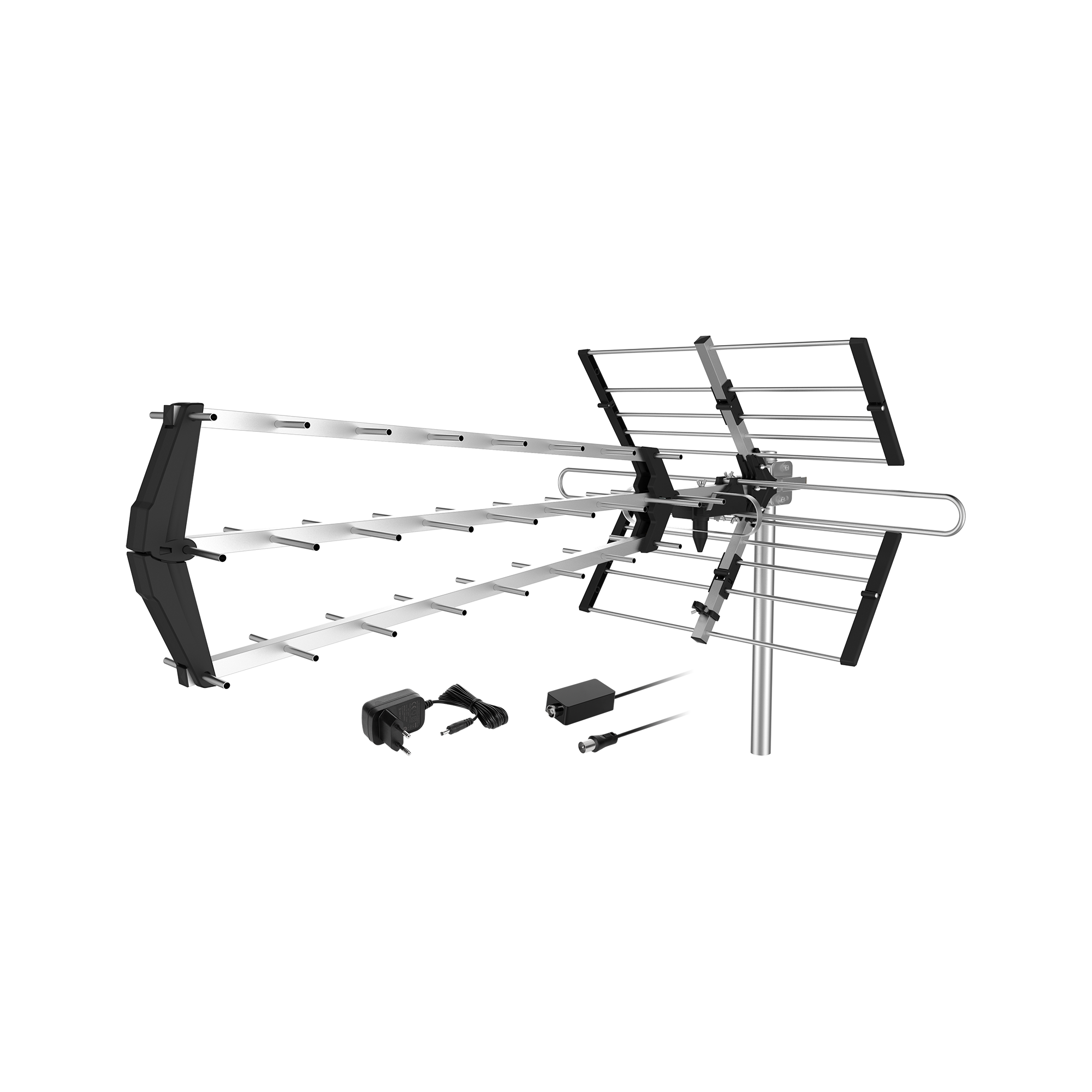 LEC-ANT0641--Antena kierunkowa aktywna do cyfrowej telewizji naziemnej DVB-T2 CabletechZewnętrzna antena TV kierunkowa Cabletech to urządzenie, kt&amp;oacute;re umożliwia odbi&amp;oacute;r naziemnej telewizji cyfrowej DVB-T i DVB-T2 z dużych odległości na