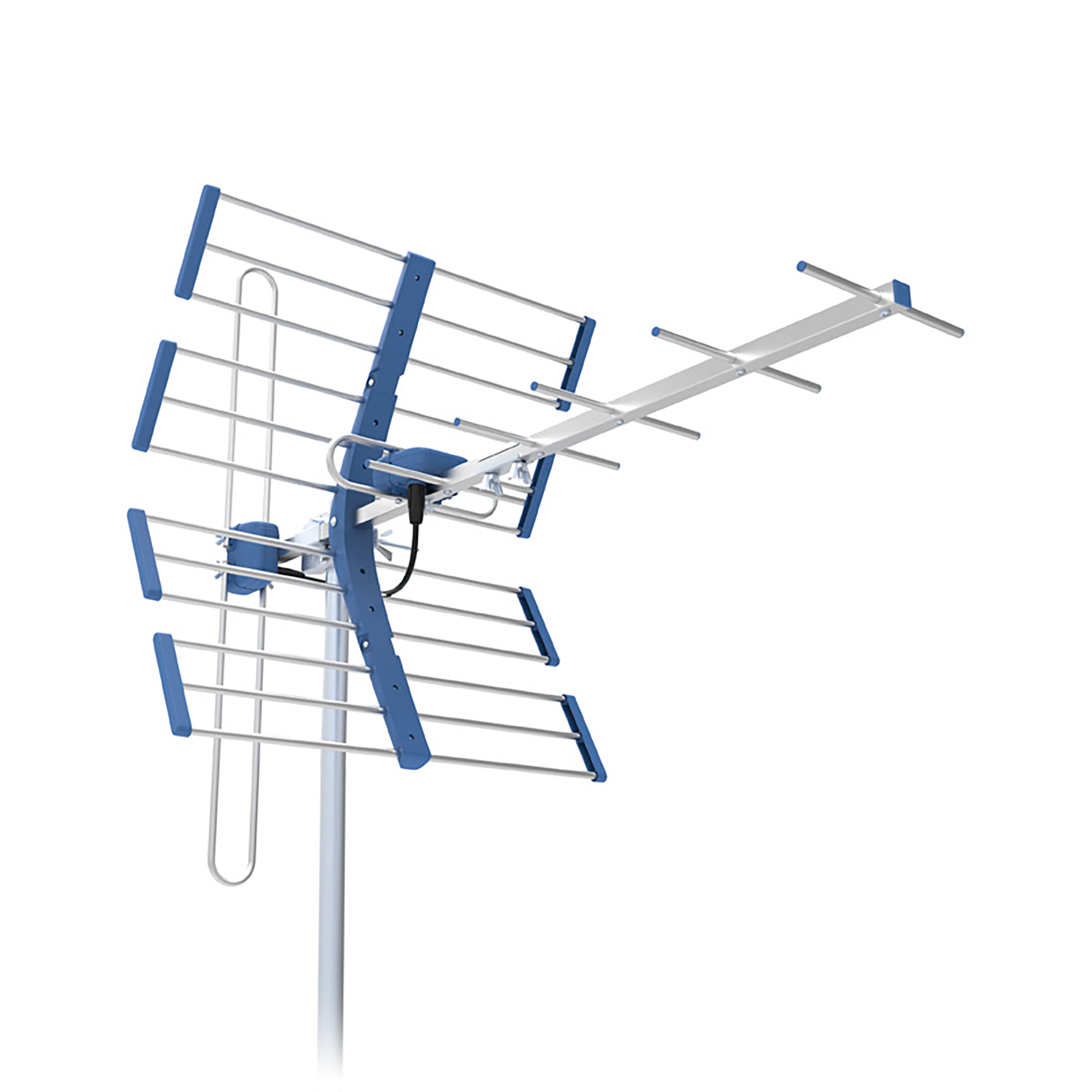 LEC-ANT0711------------Cechy----------Antena combo - pasmo VHF + UHFTechnologia 5G ProtectedRegulowana polaryzacja pasma VHFSzybki montaż, bez narzędziGotowa do odbioru pasma DVB-T/T2 i DAB+Konstrukcja odporna na warunki atmosferyczneDipol ze zwrotnicą VHF/UHF---