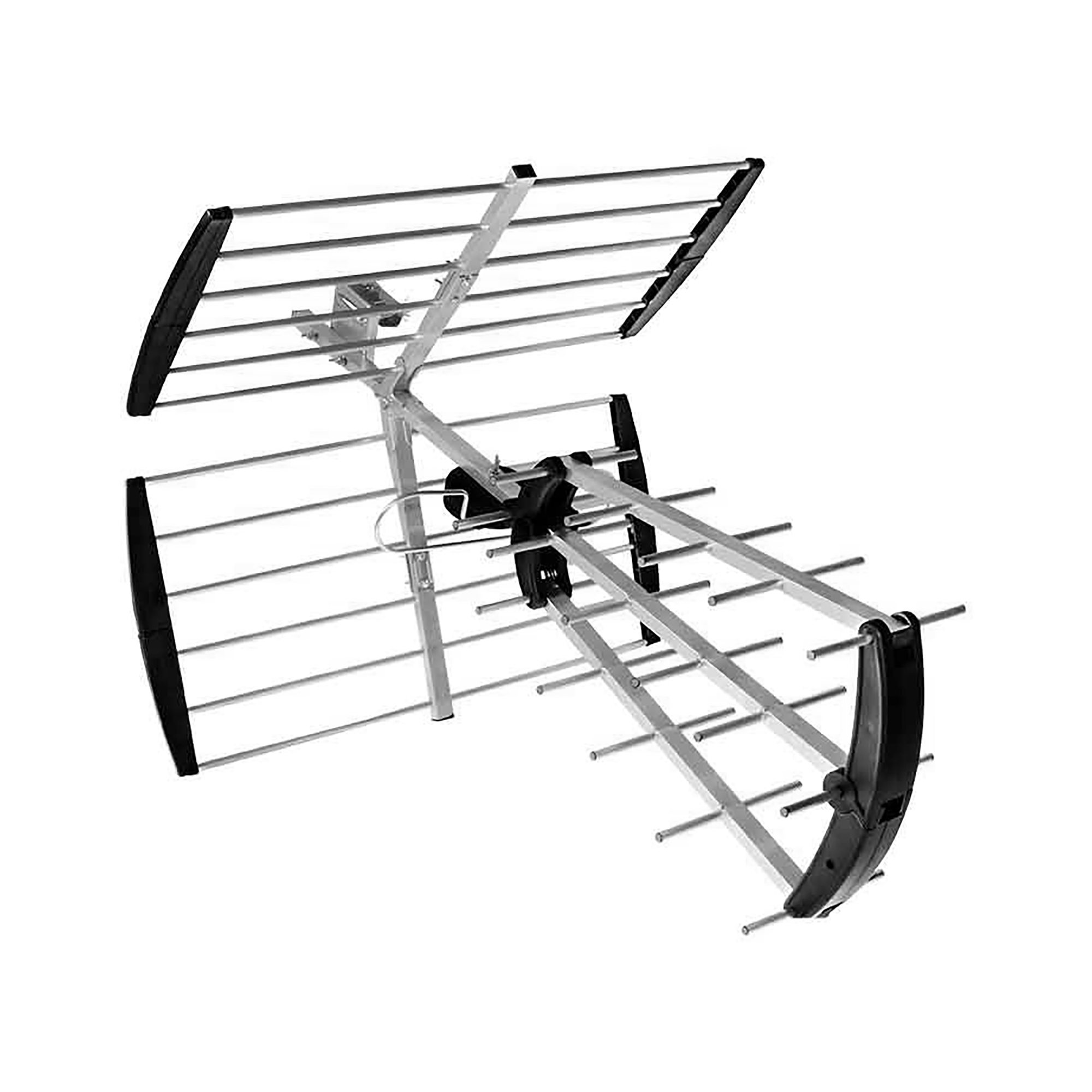 LEC-ANT0731------------Specyfikacja techniczna----------Pasmo odbioru: UHFFiltr LTE: takObszar zastosowania: zewnętrznyMateriał: aluminiowyPolaryzacja: pionowa i poziomaKolor:szary----------Cechy----------Antena zewnętrzna TV odbiera cyfrową telewizję DVB-T w pas