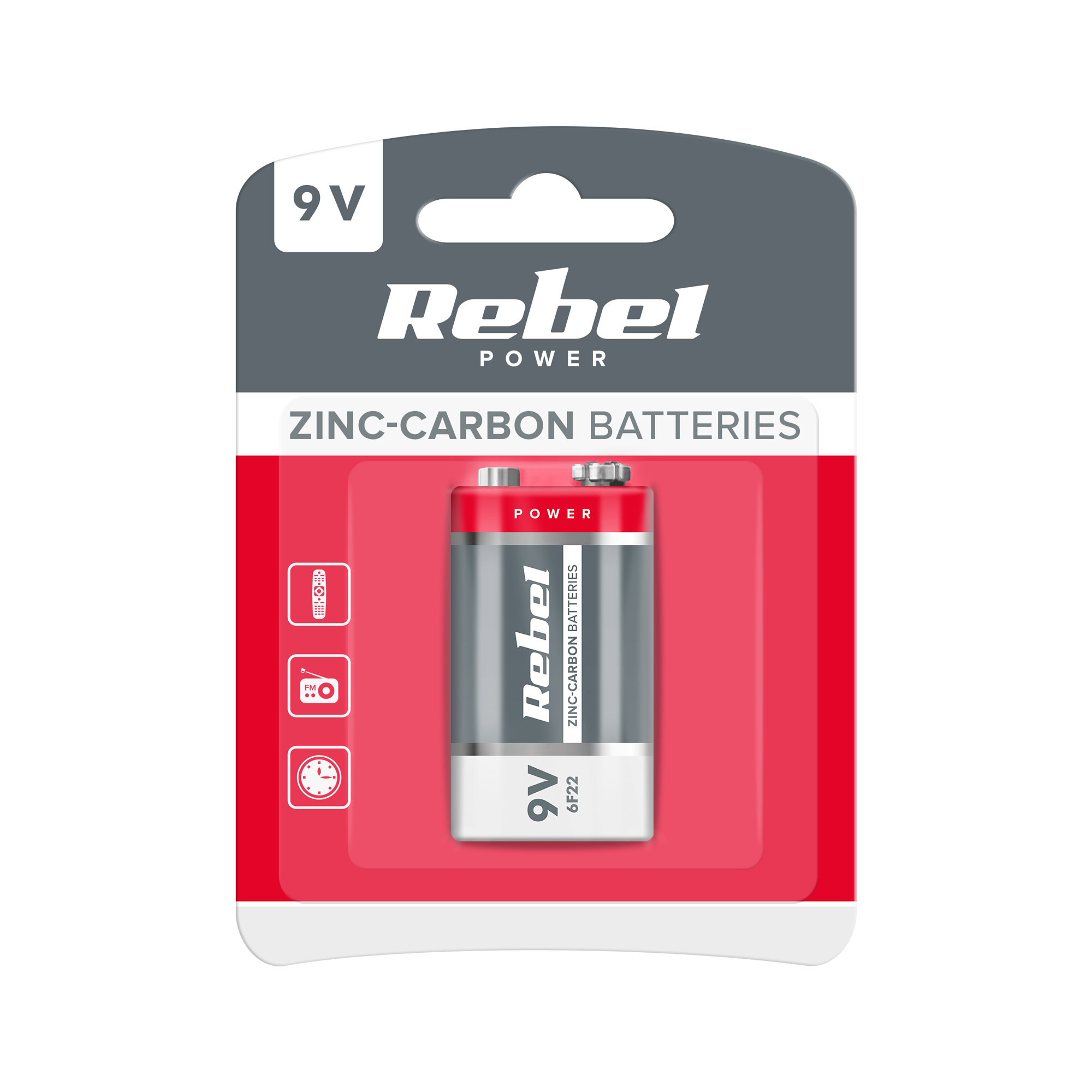 LEC-BAT0082B--Wielkość: 6F22Napięcie: 9 VWymiary: 48,5 x 26,2 x 17 mmZastosowanie:Urządzenia o niewielkim poborze energii (np.: piloty zdalnego sterowania, latarki diodowe, zegary ścienne)
