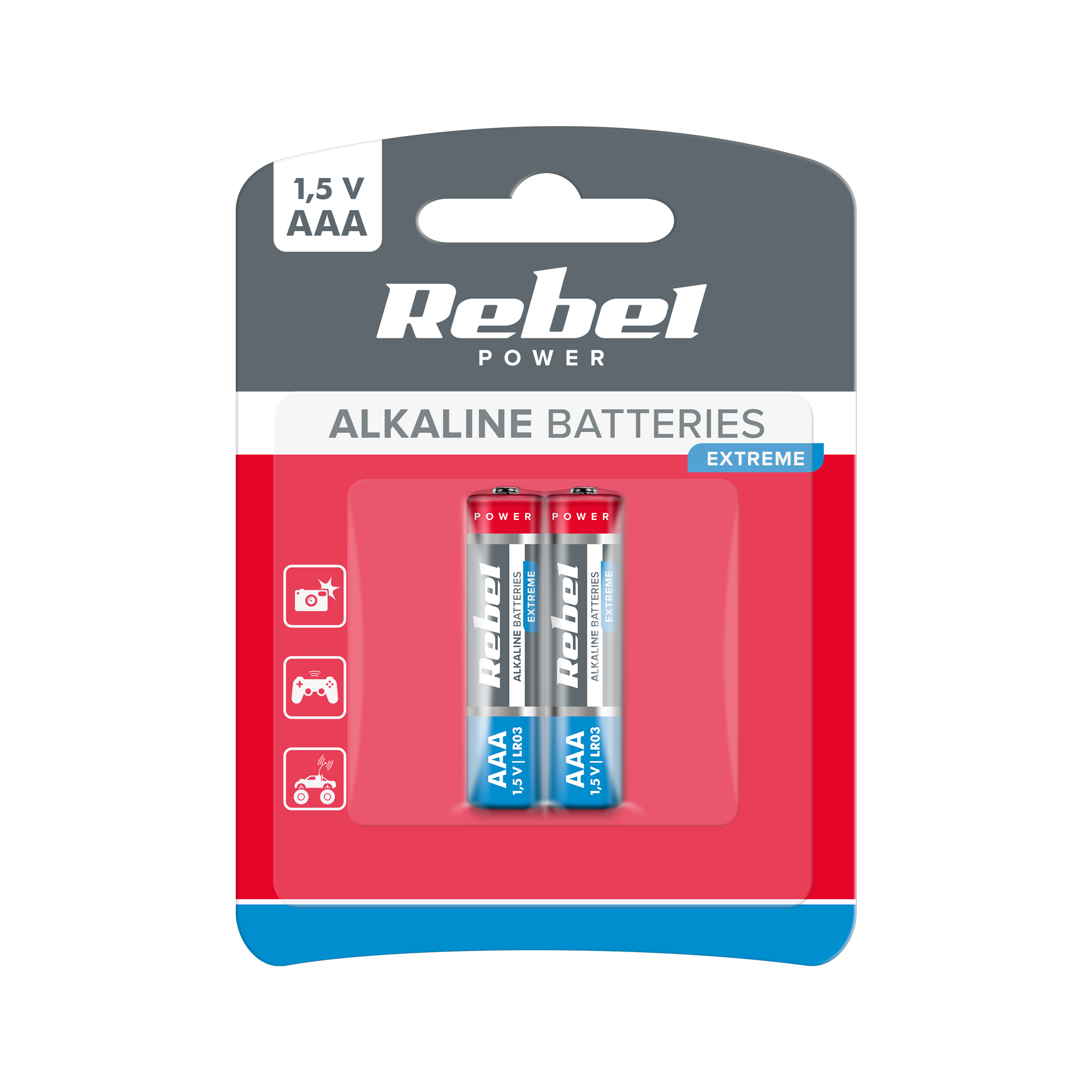 LEC-BAT0090B--Baterie Rebel&amp;nbsp;Extreme z powodzeniem można stosować do urządzeń o dużym poborze energii takich jak zabawki elektroniczne, odtwarzacze CD/MP3, przenośny sprzęt elektroniczny, latarki, piloty, aparaty fotograficzne, czy kamery wideo. W stos