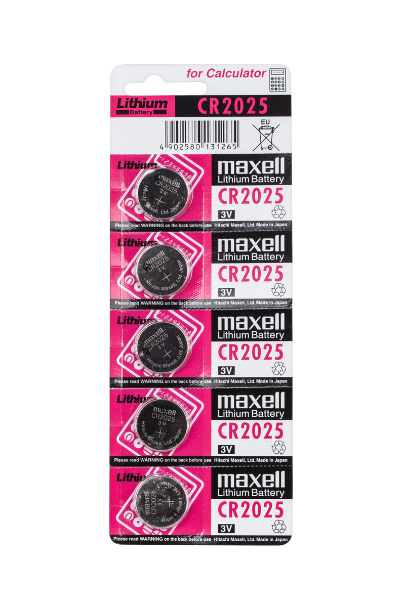 LEC-BAT0284--Bateria MAXELL CR2025 5szt./blist.