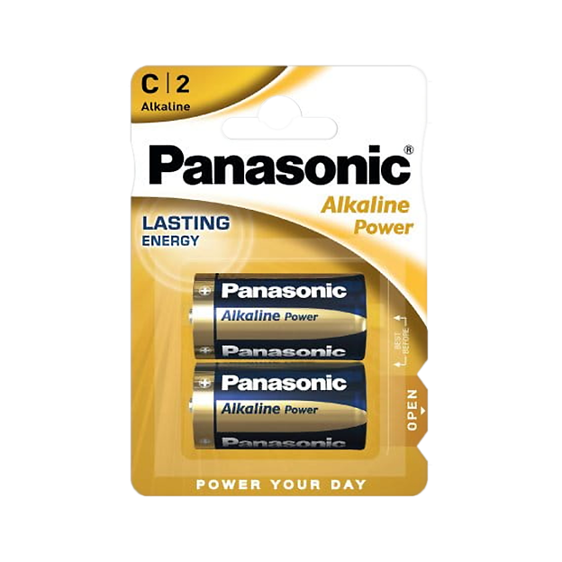 LEC-BAT0293--Bateria alkaliczna Panasonic BRONZE  LR14 2szt./bl.