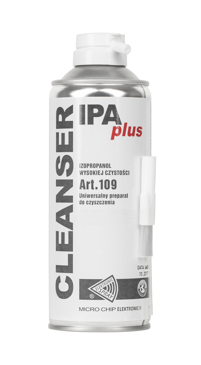 LEC-CHE1639--CLEANSER IPA PLUS to innowacyjny produkt - najwyższej czystości alkohol izopropylowy w formie sprayu z pędzelkiem.IPA jest najbardziej wszechstronnym i najczęściej używanym środkiem czyszczącym.Neutralny chemicznie wobec większości materiałów.Powszec