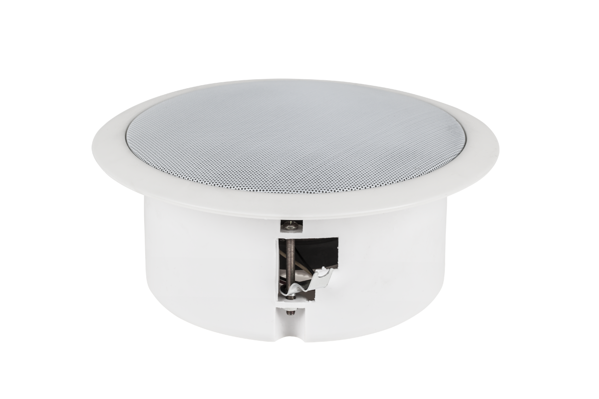 LEC-DBS32018--Średnica obudowy: 229mmRozmiar głośnika:17cmMoc :5W Impedancja: 8ohmNapięcie zasilania: 70 - 100 Voltśrednica otworu do montażu 18 cmwysokość montażowa z koszem 10cmwysokość montażowa bez kosza 7.5 cm