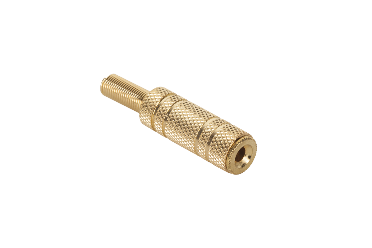 LEC-GNI0015S--Gniazdo Jack 3.5mm st. kabel gold