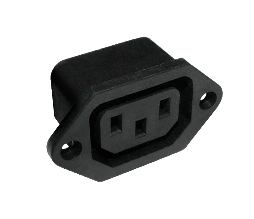 LEC-GNI0123.1--Gniazdo AC 3PIN montaż komput. Cabletech