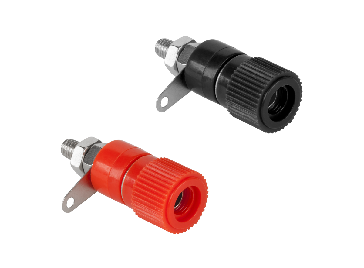 LEC-GNI0205-1.1--Gniazdo bananowe montażowe średnie 12 mm Cabletech