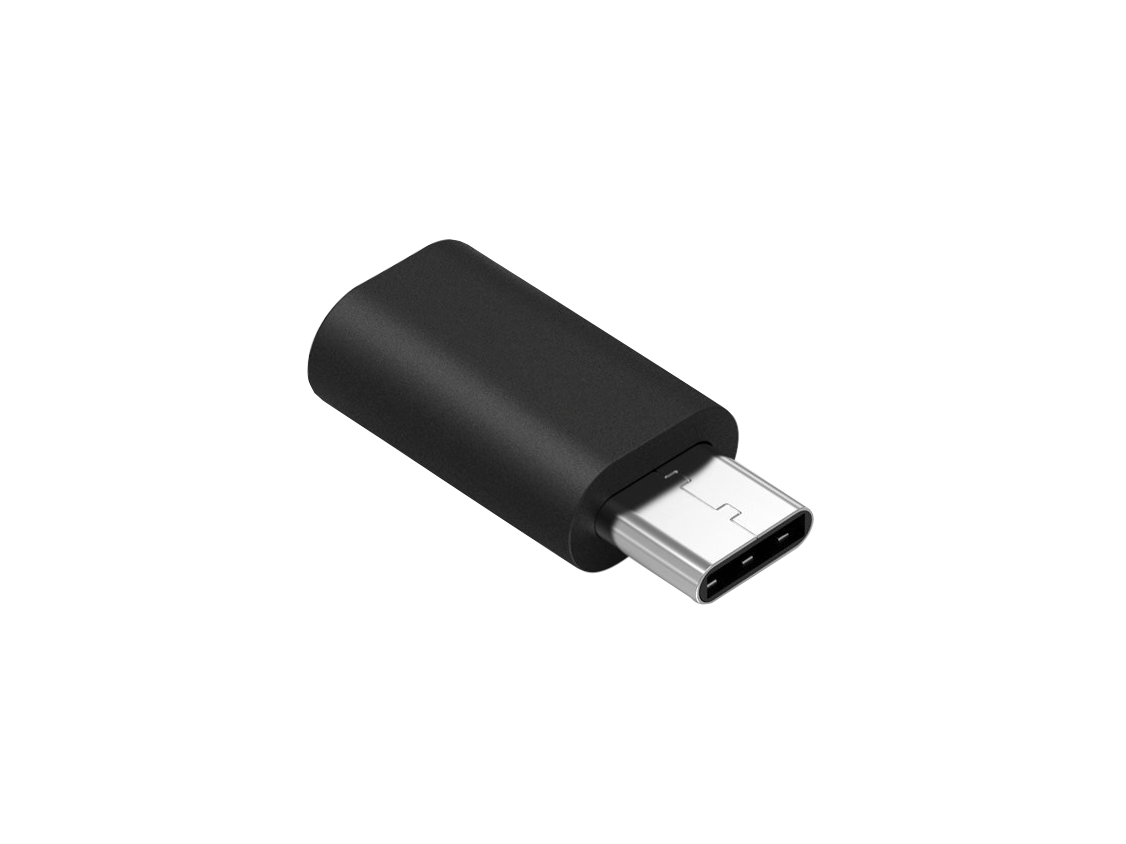 LEC-GSM1001B--Adapter Przejściówka Micro USB - USB typu C Czarny