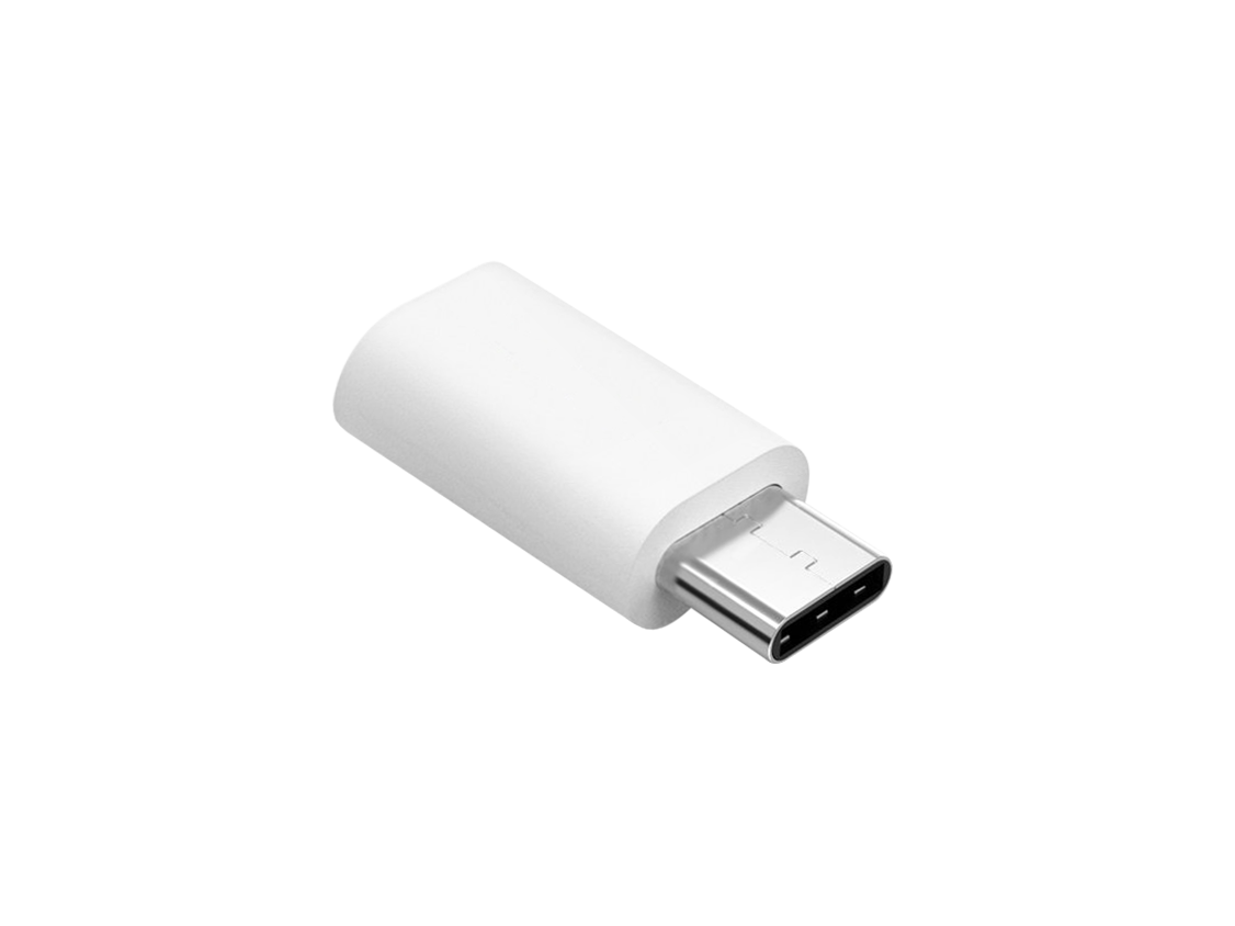 LEC-GSM1001W--Adapter Przejściówka Micro USB - USB typu C Srebrna
