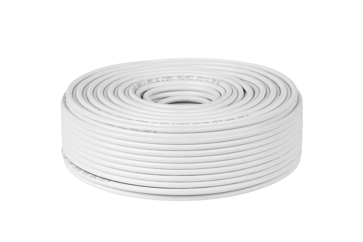 LEC-KAB0006--Żyła wewnętrzna: fi ? 0.85 mm, drut miedzianyDielektryk: fi ? 4,65 mm, pianka PEEkran: 0,07mm, folia aluminiowaOplot: 4 x 16 fi 0,12 mm, drut aluminiowyPowłoka zewnętrzna: fi 6,6 mm, biały PVCŚrednia impedancja falowa (200 MHz): 76,1 OhmŚrednia przen