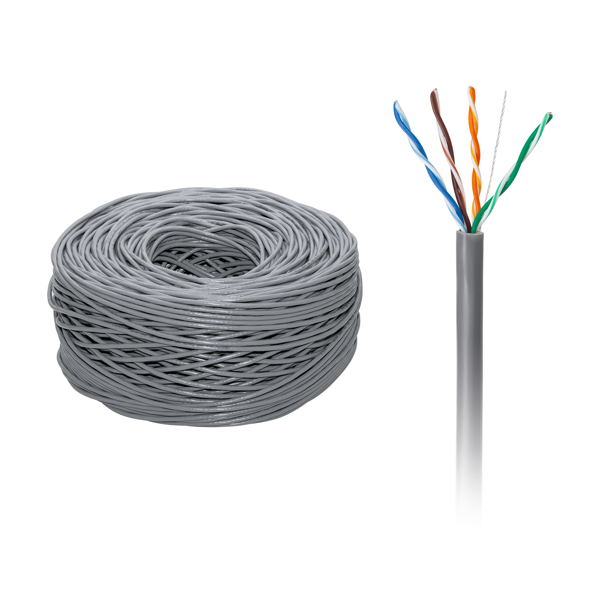 LEC-KAB0100--- rolka 305m- Rodzaj żyły: drut (miedż)- Średnica zewnętrzna: 5,3mm- Średnica żyły: 0,5mm- Ilość par: 4