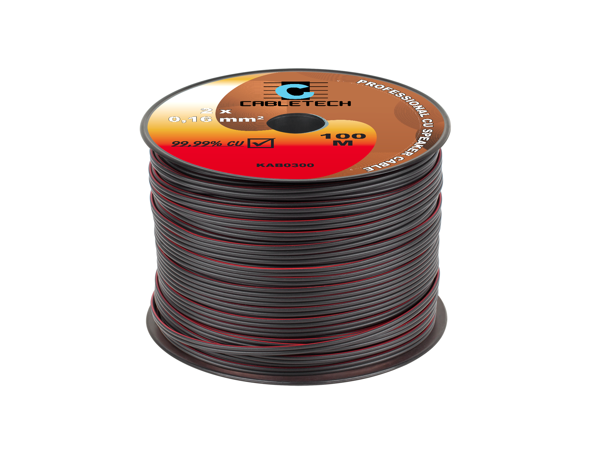 LEC-KAB0300--Kabel głośnikowy 2x0.16 mm2Długość: 100m