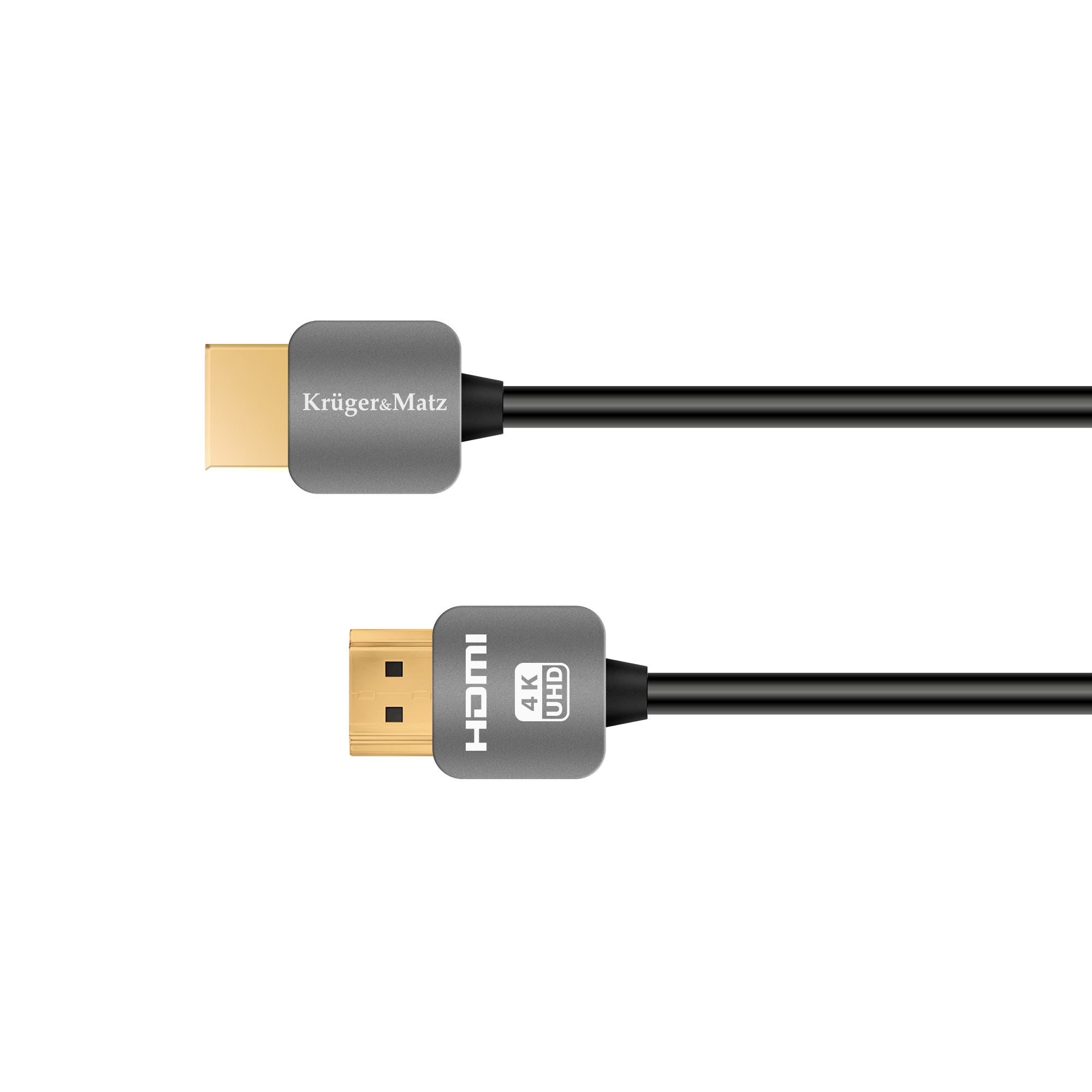 LEC-KM0329--Wysoka jakość tworzyw, z jakich powstają kable HDMI marki Kruger&amp;amp;Matz sprawia, że są one bardzo trwałe. Dzięki wykorzystaniu żył gł&amp;oacute;wnych wykonanych z czystej miedzi masz pewność, że cyfrowy transfer danych będzie odbywał s
